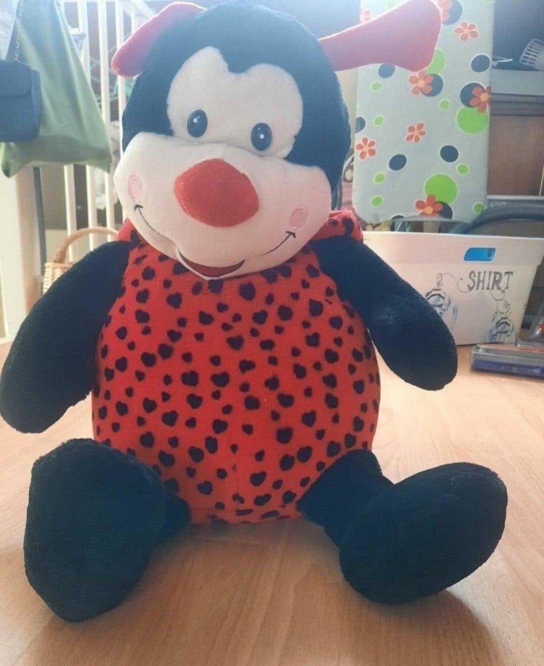 Nieuwe lieveheersbeestje knuffel, Ophalen of Verzenden, Nieuw, Rood, Overige typen