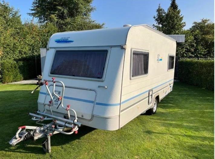 Caravan Knaus Azur, Caravans en Kamperen, Caravans, Vast bed, Rondzit, Particulier, 4 tot 5 meter