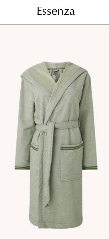 Essenza Brooke Badjas Groen Maat L - Nieuw met label, Ophalen of Verzenden, Nieuw, Maat 42/44 (L)