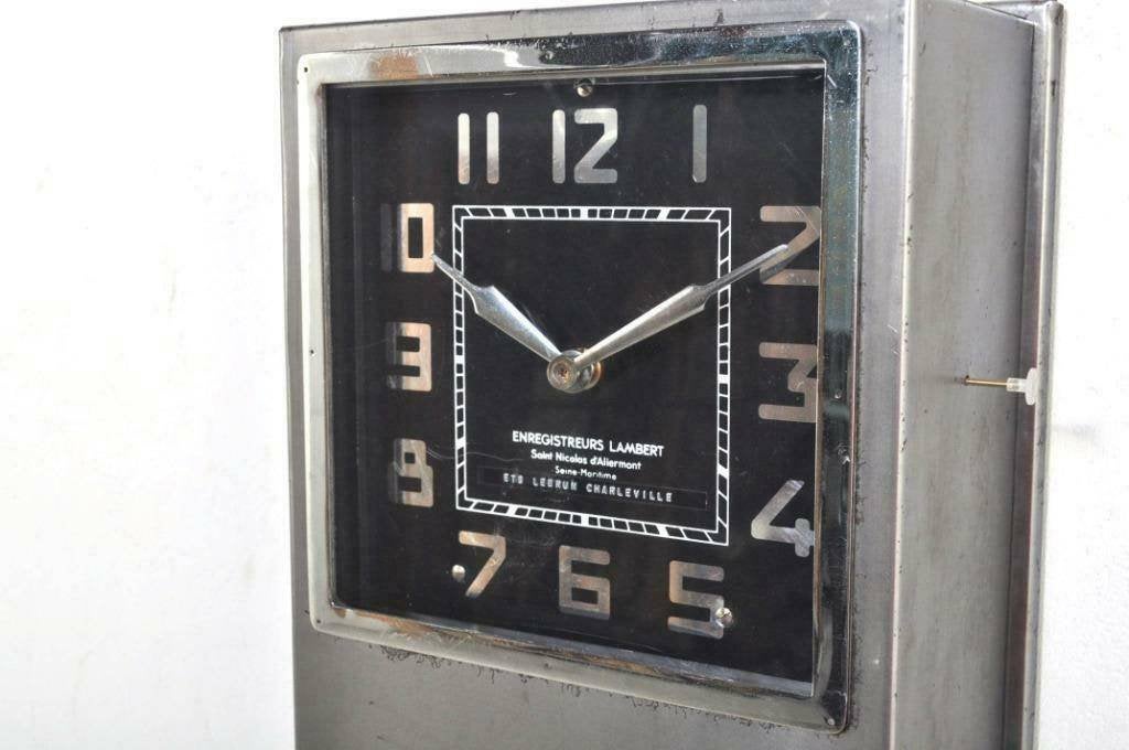 Industriële Franse klok vintage wandklok 220V SUPER, Ophalen of Verzenden, Gebruikt, Wandklok