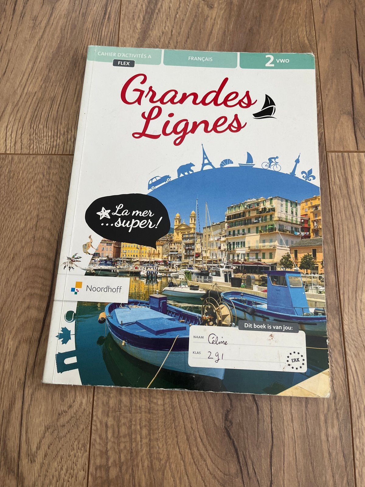 Grandes Lignes 2 vwo Frans werkboek Noordhoff, Boeken, Schoolboeken, Ophalen of Verzenden, Gelezen, VWO, Frans