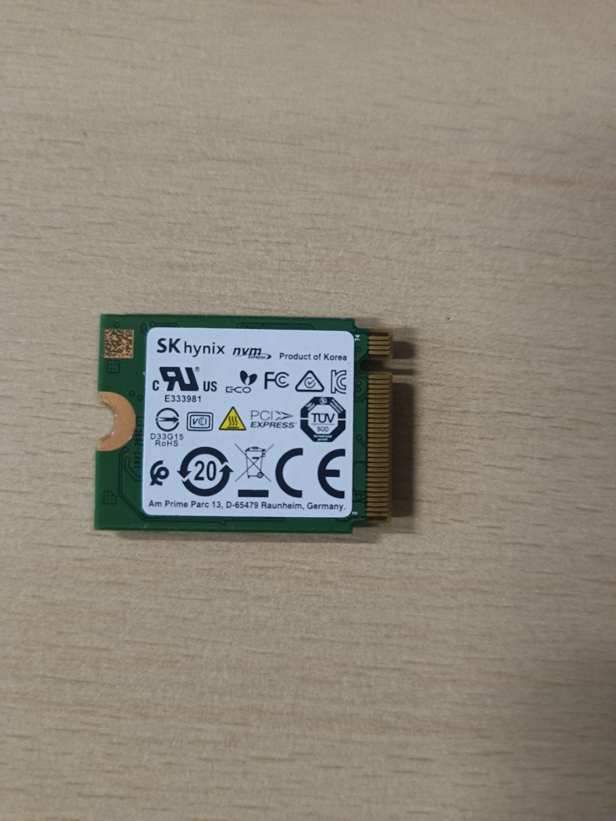 NVMe 256gb SK Hynix, Computers en Software, Harde schijven, Gebruikt, SSD, Ophalen of Verzenden, Overige aansluitingen