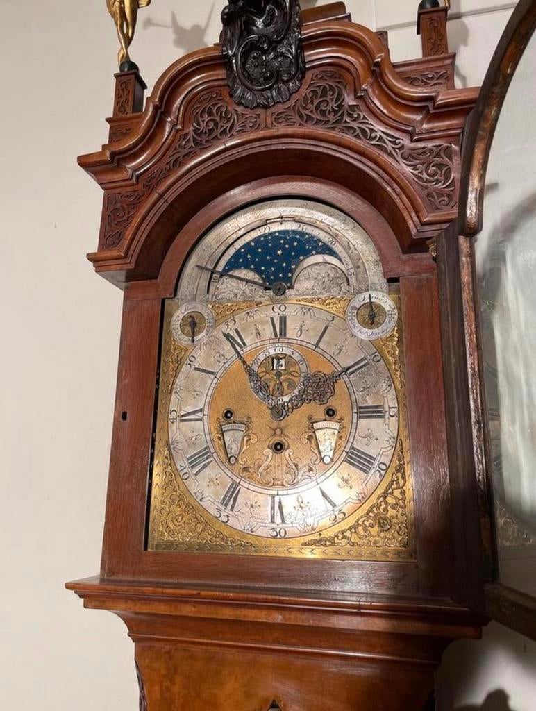 Antiek Amsterdams staand horloge carillon, melodie wilhelmus, Ophalen
