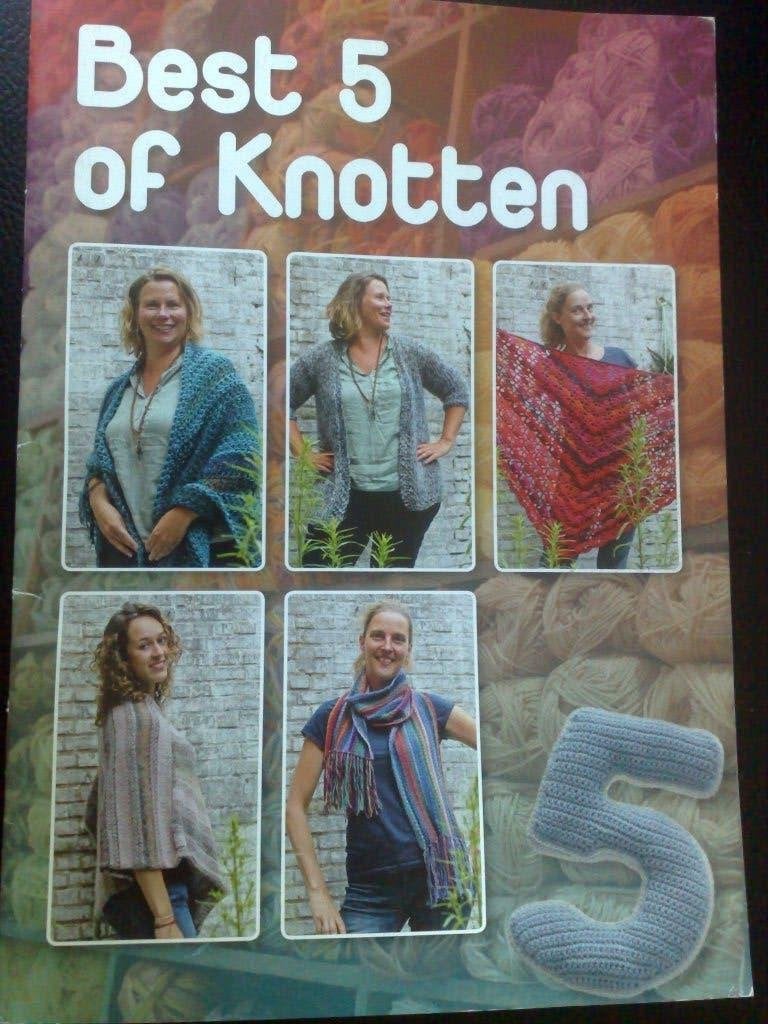 Boekje = Best 5 of knotten, Verzenden, Zo goed als nieuw, Breien, Patroon of Boek
