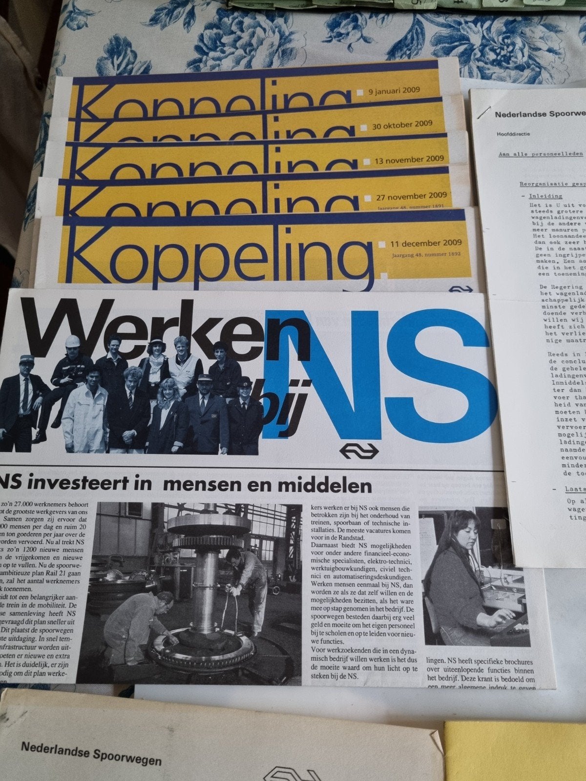 NS Spoorweg memorabilia: Toer-Tips, Nieuw Spoor, Koppeling, Ophalen of Verzenden, Zo goed als nieuw, Trein, Boek of Tijdschrift