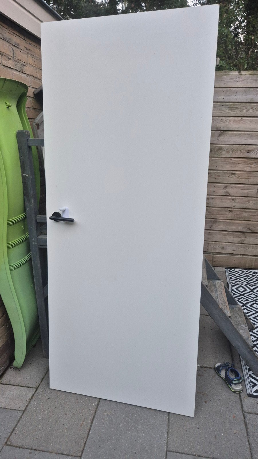 Opdekdeur rechts draaiend, Ophalen, Binnendeur, 200 tot 215 cm