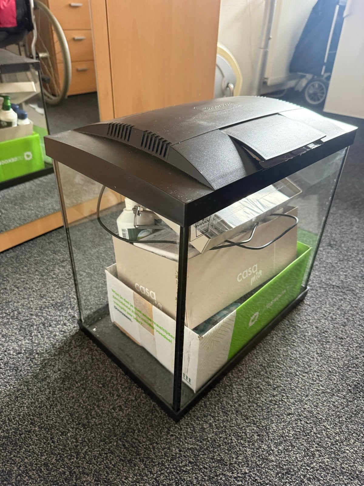 Aquarium, Ophalen of Verzenden, Zo goed als nieuw, Leeg aquarium