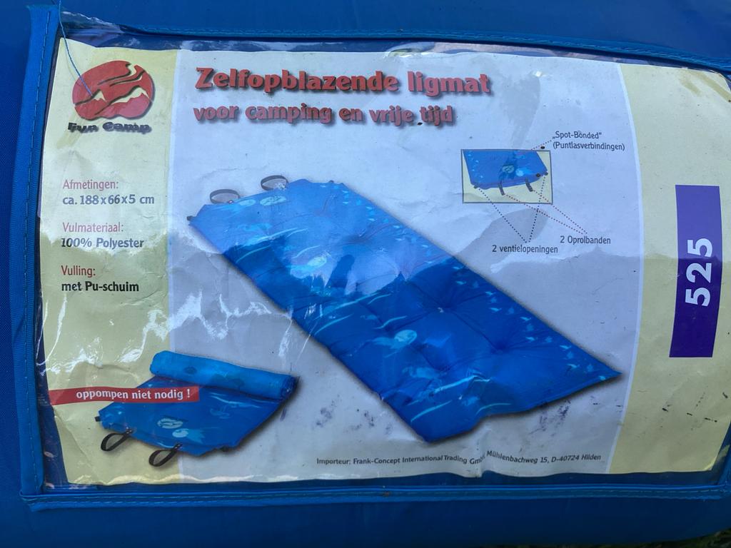 Zelfopblazend luchtbed Fun Camp, Ophalen, Gebruikt, 1-persoons