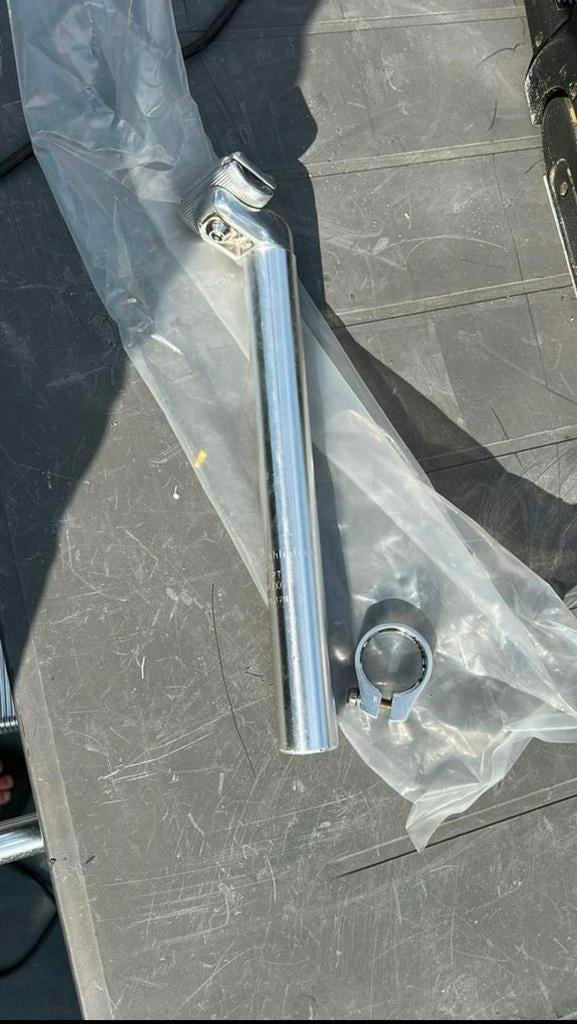 Zadelpen aluminium. Nieuw. Diameter 31,4 mm, Ophalen of Verzenden, Nieuw, Zadel