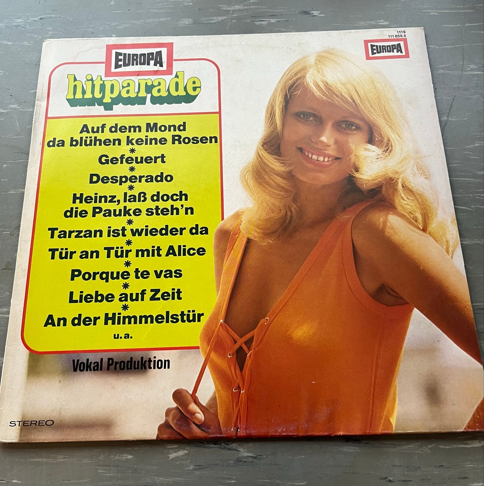 Europa Hitparade LP - Vokal Produktion - Pop/Schlager, LP, Gebruikt, Pop, Ophalen of Verzenden