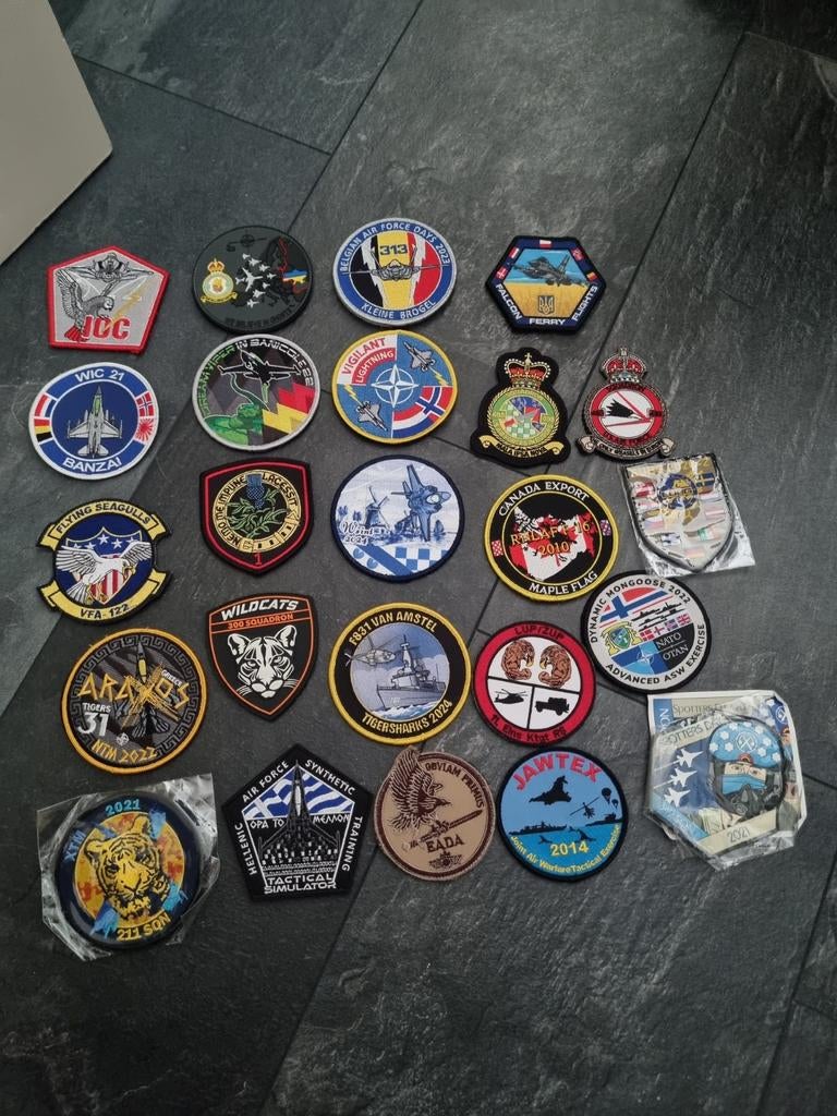 Diverse luchtmacht patches, los €5 t/m €15 ps, Verzenden, Nieuw, Patch, Badge of Embleem