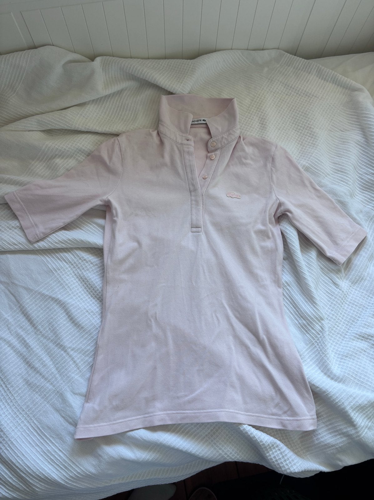 Lacoste polo shirt - Maat XS, Kleding | Dames, Ophalen of Verzenden, Zo goed als nieuw, Korte mouw, Roze