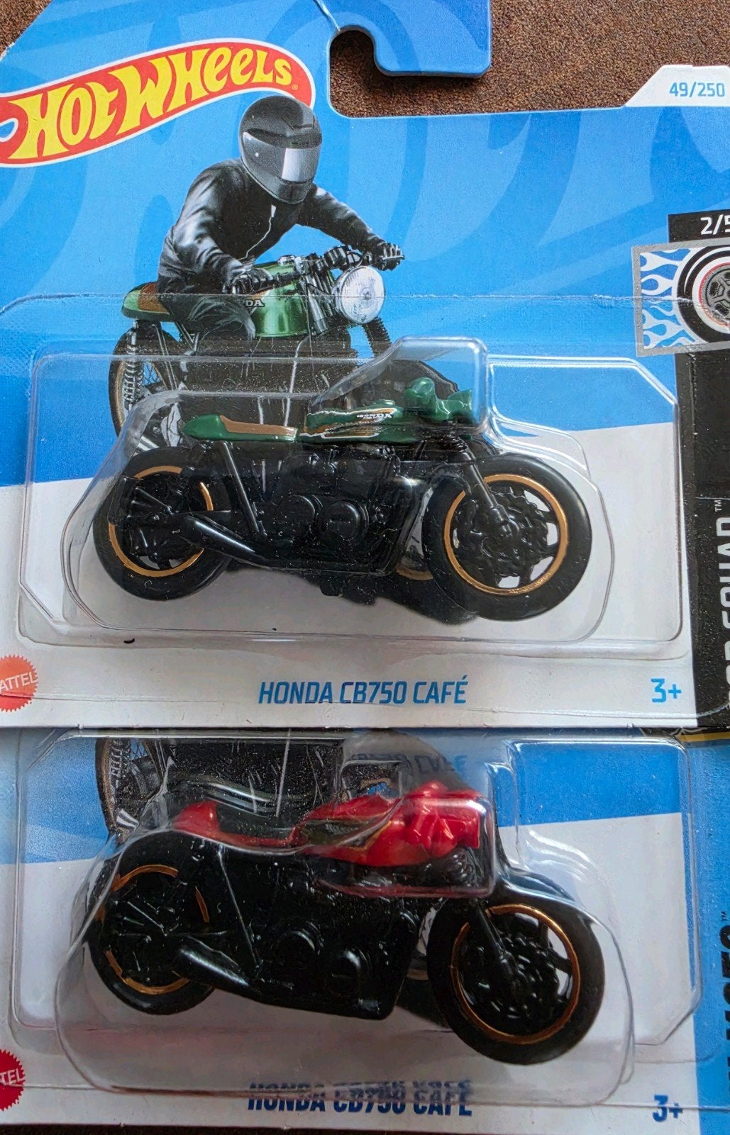 Hot Wheels Honda CB750 Café Motoren (2 stuks), Ophalen of Verzenden, Nieuw, Motor