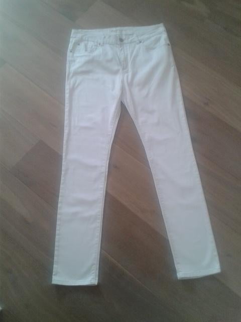 So Soire luxe denim broek 44 als nieuw wit/creme, Wit, Maat 42/44 (L), Ophalen of Verzenden, Zo goed als nieuw