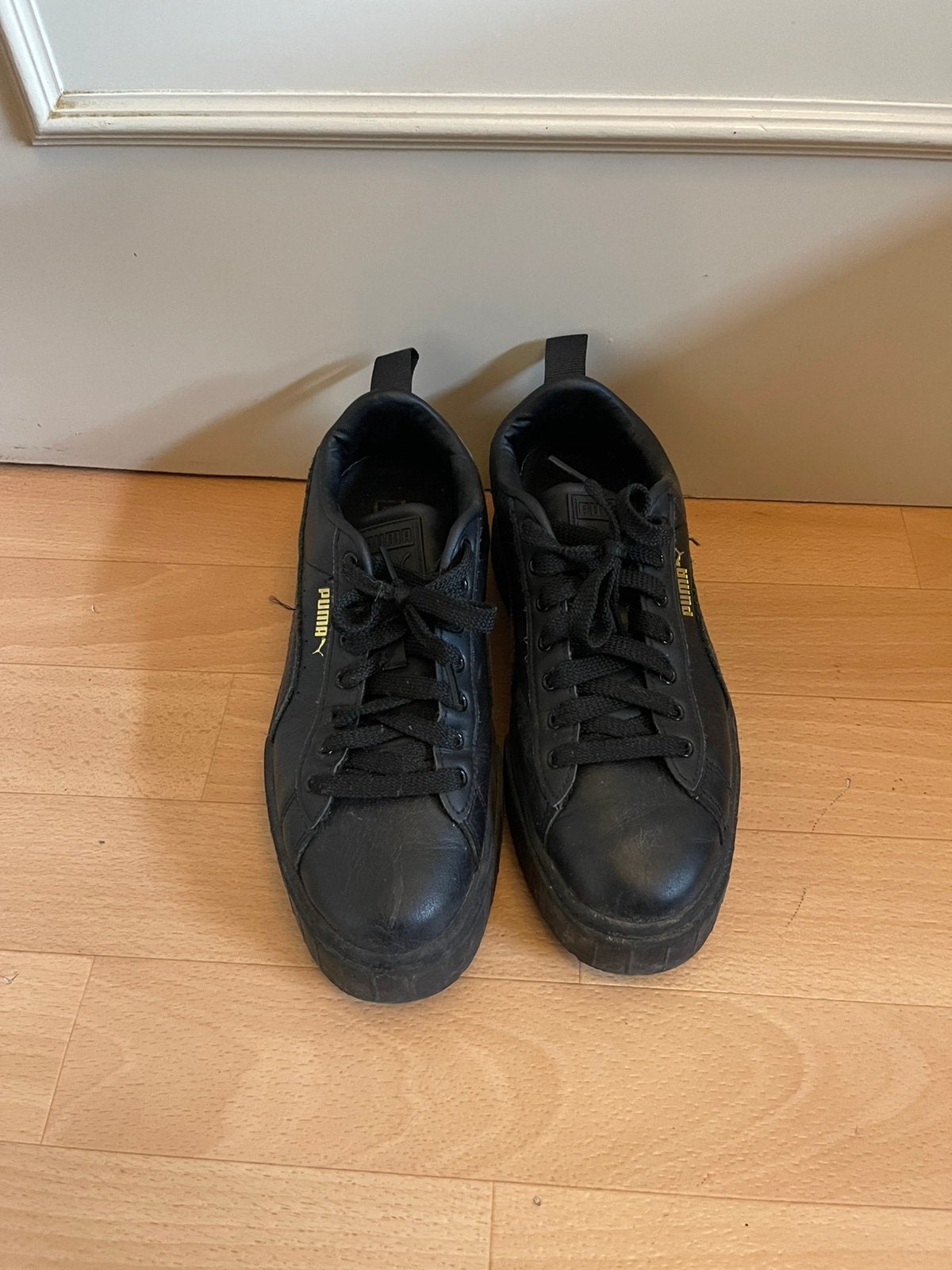 Zwarte Puma Schoenen, Kleding | Dames, Ophalen of Verzenden, Zo goed als nieuw, Zwart, Sneakers of Gympen