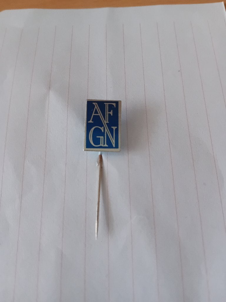 Pin - AFGN - Leeuwarden, Verzamelen, Speldjes, Pins en Buttons, Ophalen of Verzenden, Zo goed als nieuw, Merk, Speldje of Pin