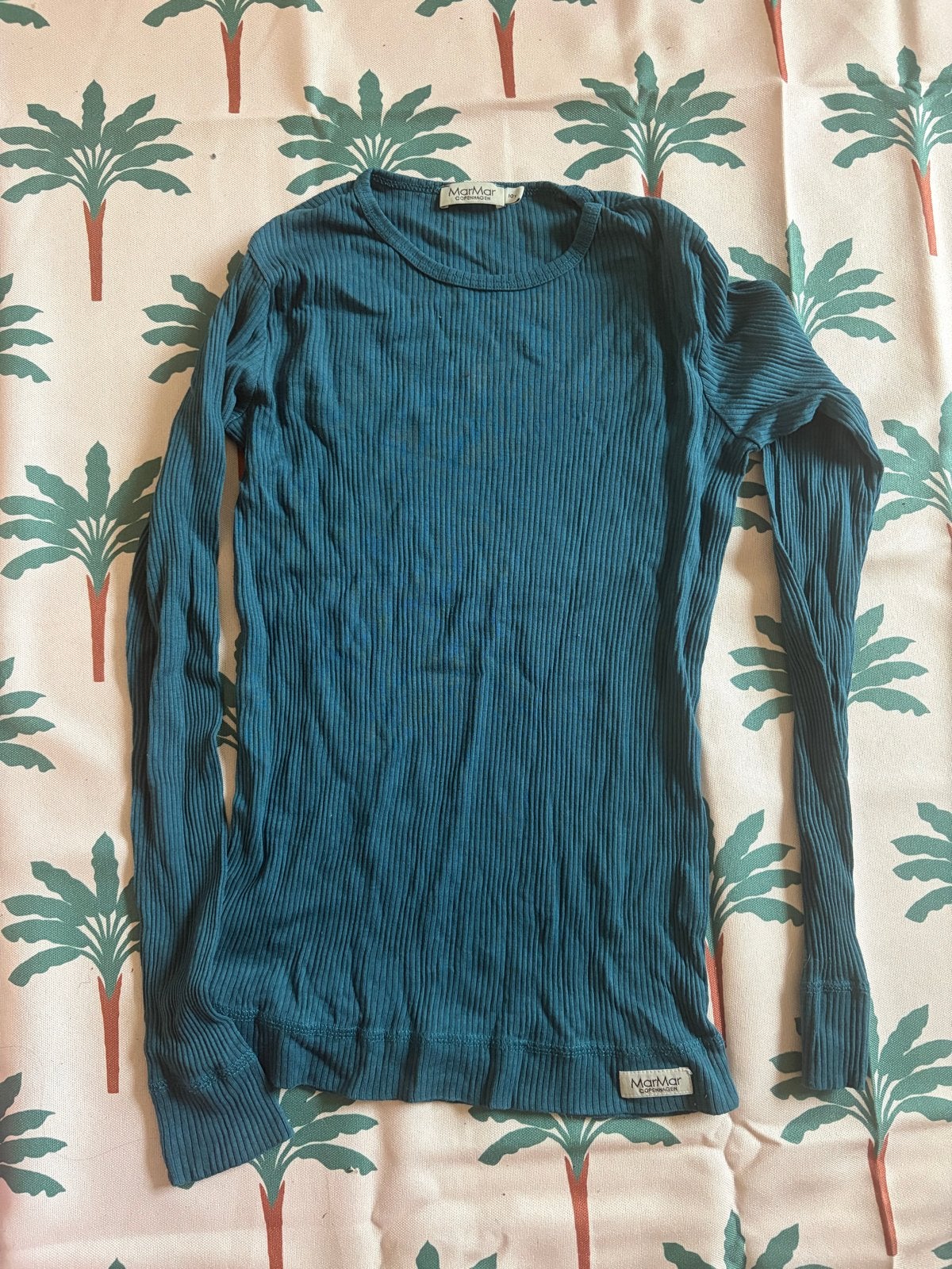 Marmar Copenhagen Rib Top - Petrolblauw (10 jaar), Ophalen of Verzenden, Gebruikt, Meisje, Shirt of Longsleeve