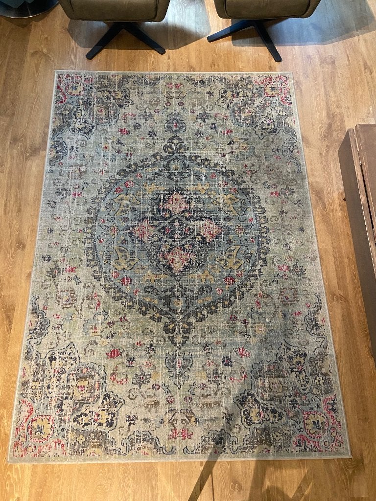 Vloerkleed blauw/groen, Ophalen, 150 tot 200 cm, 200 cm of meer, Zo goed als nieuw