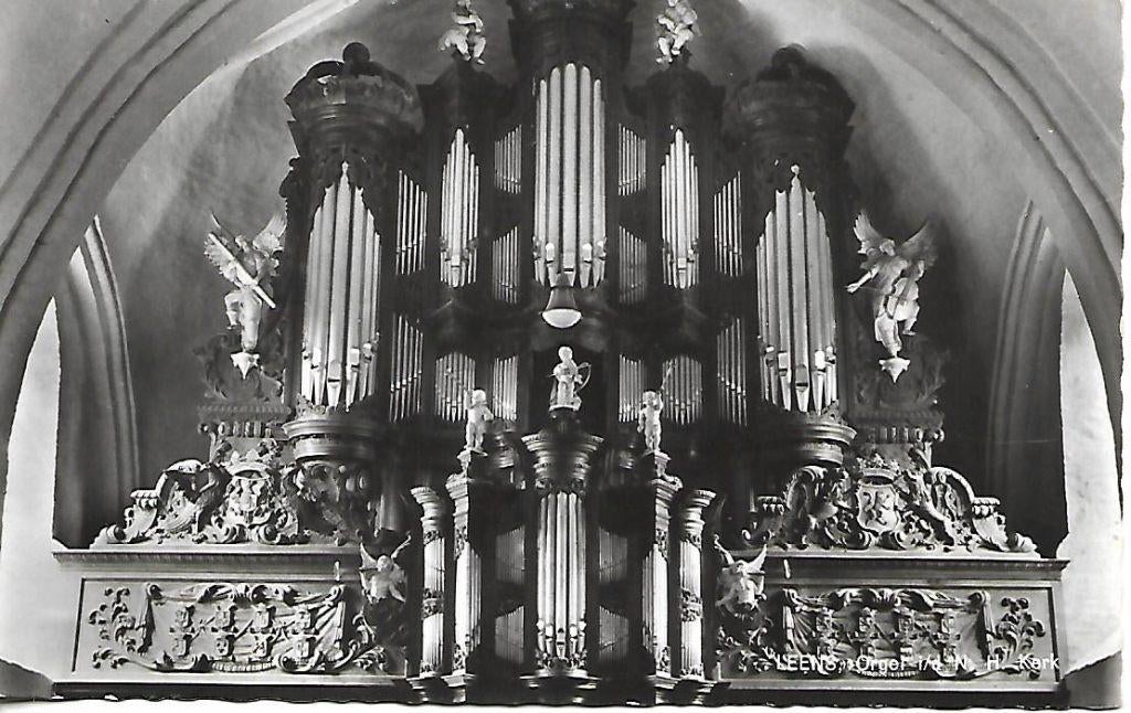 Leens- -Orgel in de kerk., Verzenden, 1960 tot 1980, Ongelopen, Groningen