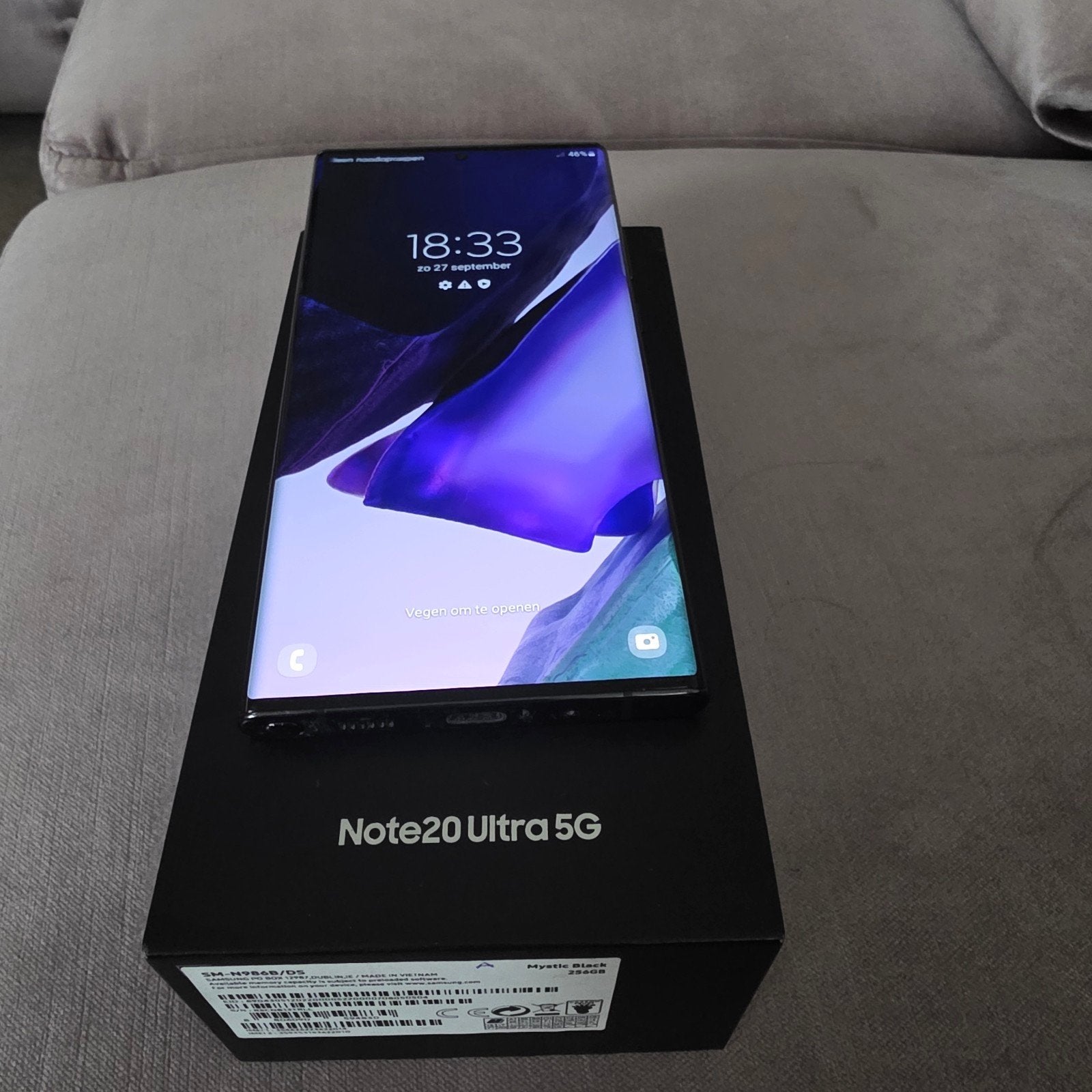 Samsung Galaxy Note 20 Ultra 5G - Zo goed als nieuw, Telecommunicatie, Galaxy Note 20, Zwart, Touchscreen, Ophalen of Verzenden