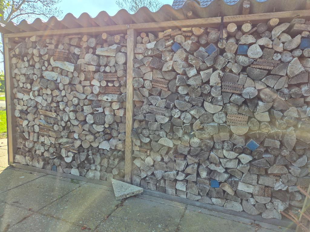 Droog haardhout, 3 tot 6 m³, Ophalen, Overige houtsoorten, Blokken