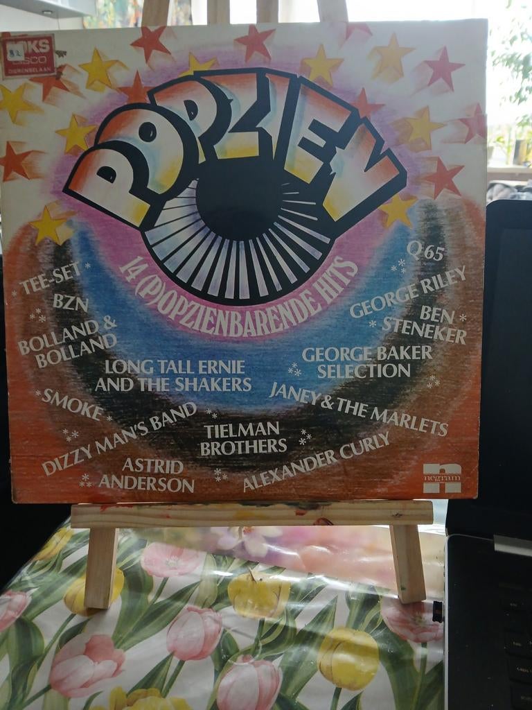 Popzien 14 Opzienbarende Hits LP - Diverse Artiesten, Complilatie, Ophalen of Verzenden, Gebruikt, 12 inch
