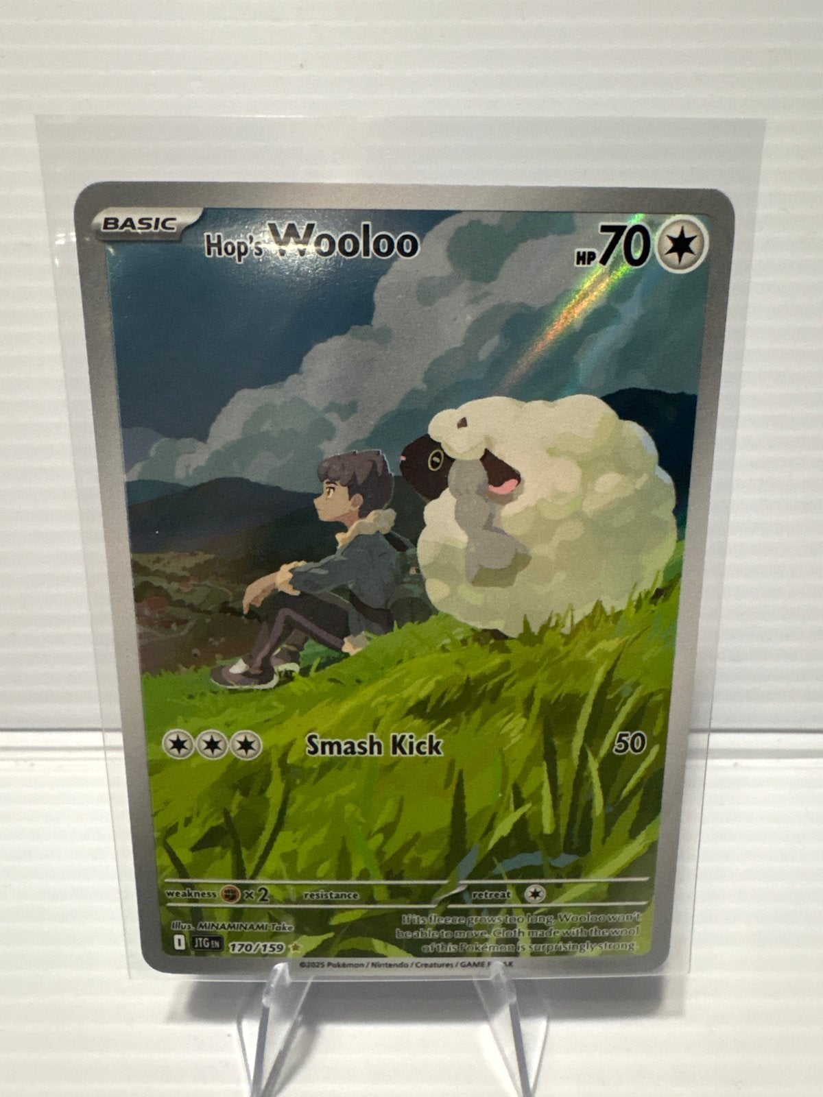 Hop's Wooloo 170/159 Pokémon Kaart NM Conditie, Ophalen of Verzenden, Zo goed als nieuw, Losse kaart