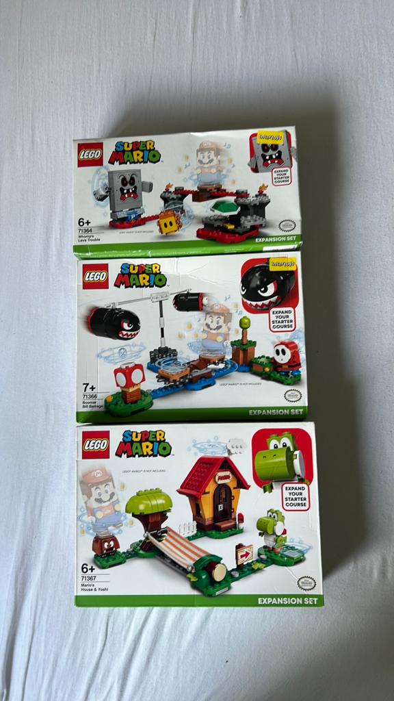 3 lego mario sets, Overige thema's, Lego, Ophalen of Verzenden, Zo goed als nieuw