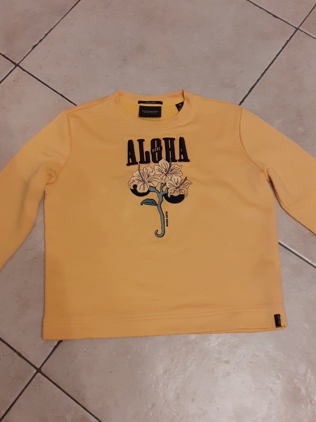 Maison Scotch trui maat S, Maat 38/40 (M), Geel, Zo goed als nieuw, Maison Scotch