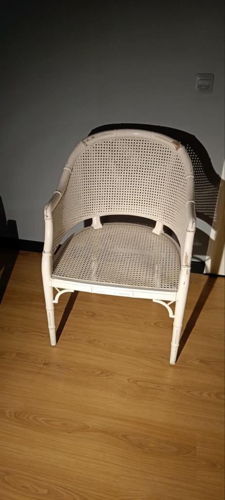 Giorgetti stijl Italiaanse design faux bamboo stoel, Huis en Inrichting, Ophalen, Gebruikt, Overige kleuren, Hout