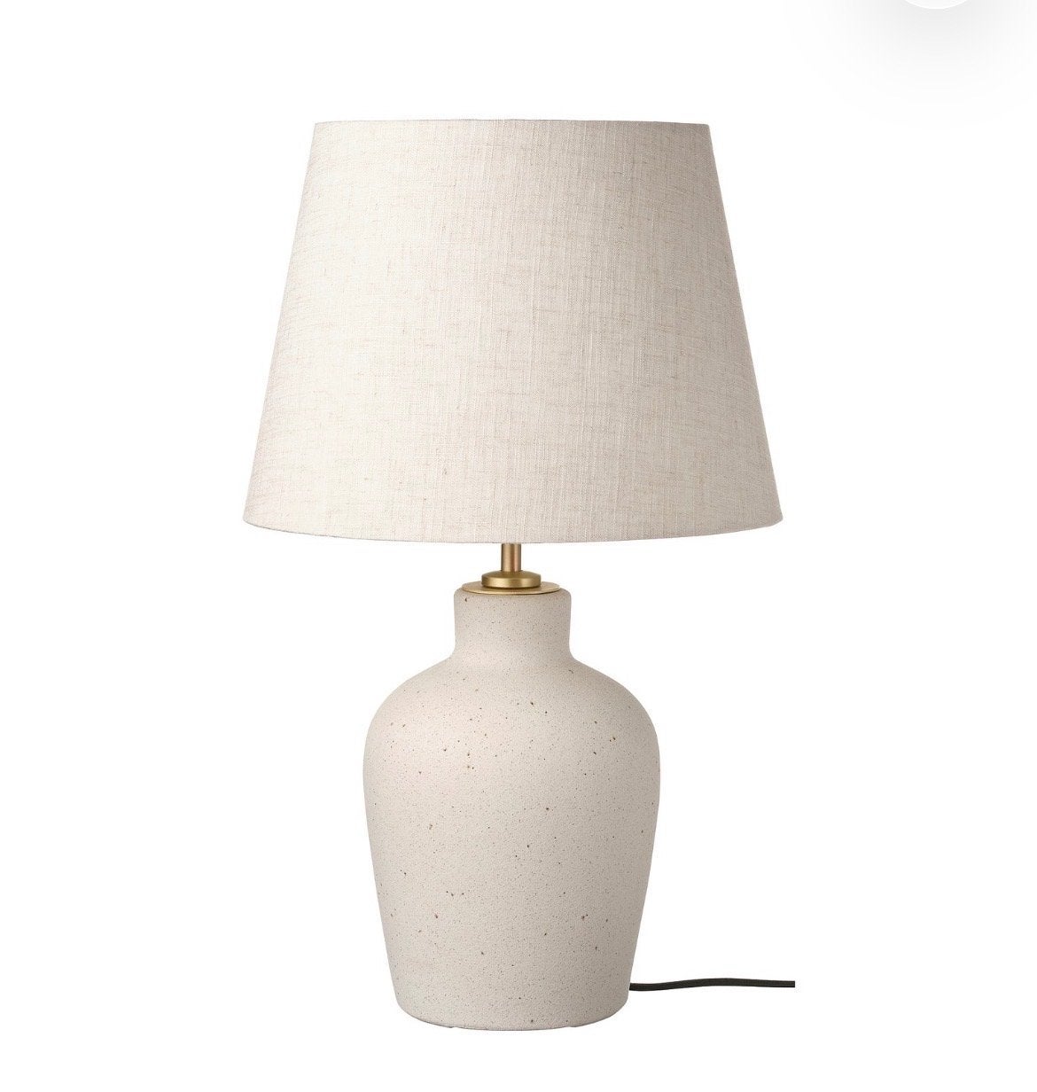 IKEA Blidväder tafellamp ecru keramiek/beige 50 cm, Huis en Inrichting, Keramiek, E27 (groot), IKEA, Schemerlamp