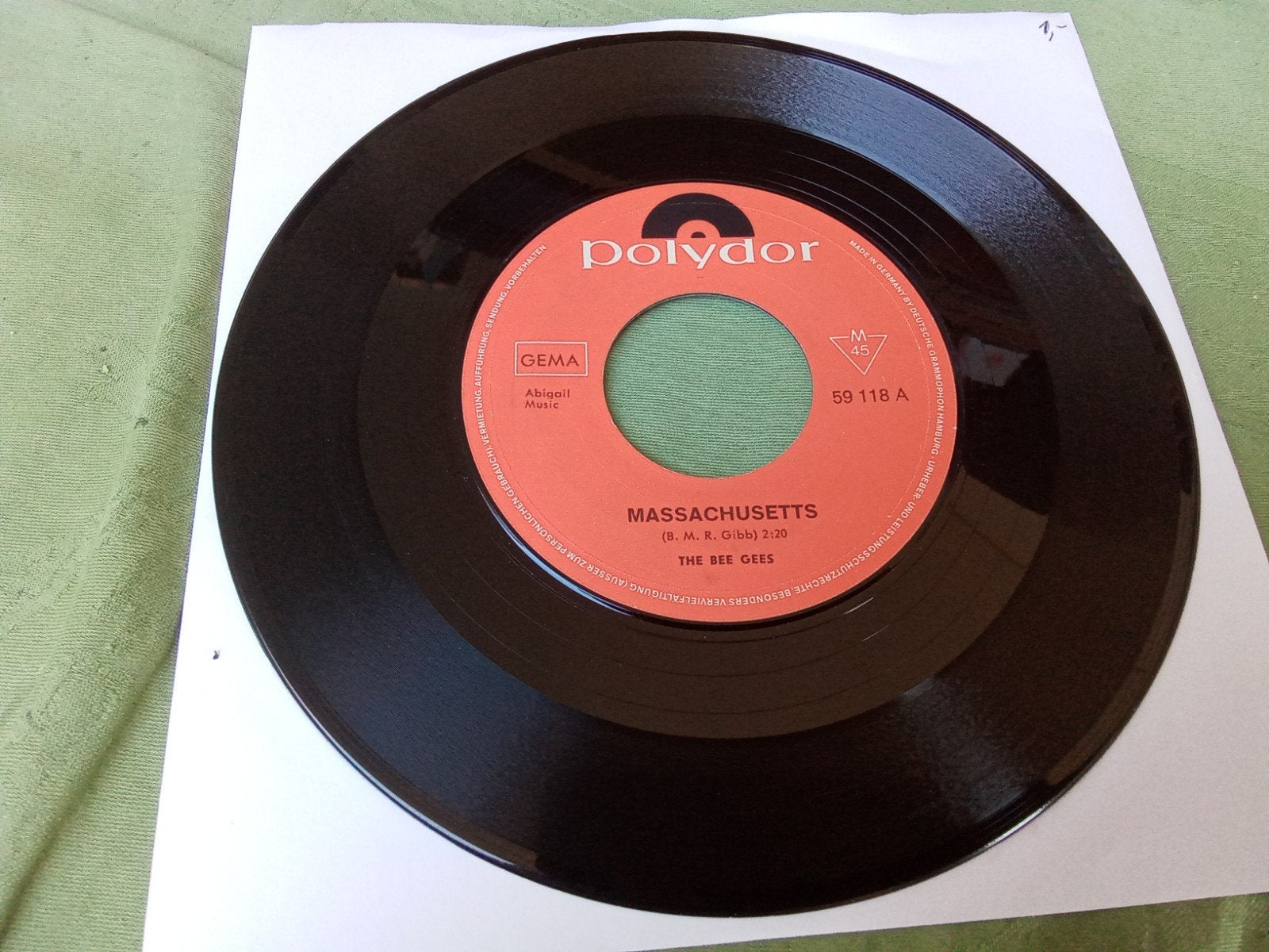 Beegees.       Massachusetts., Verzenden, Gebruikt, 7 inch