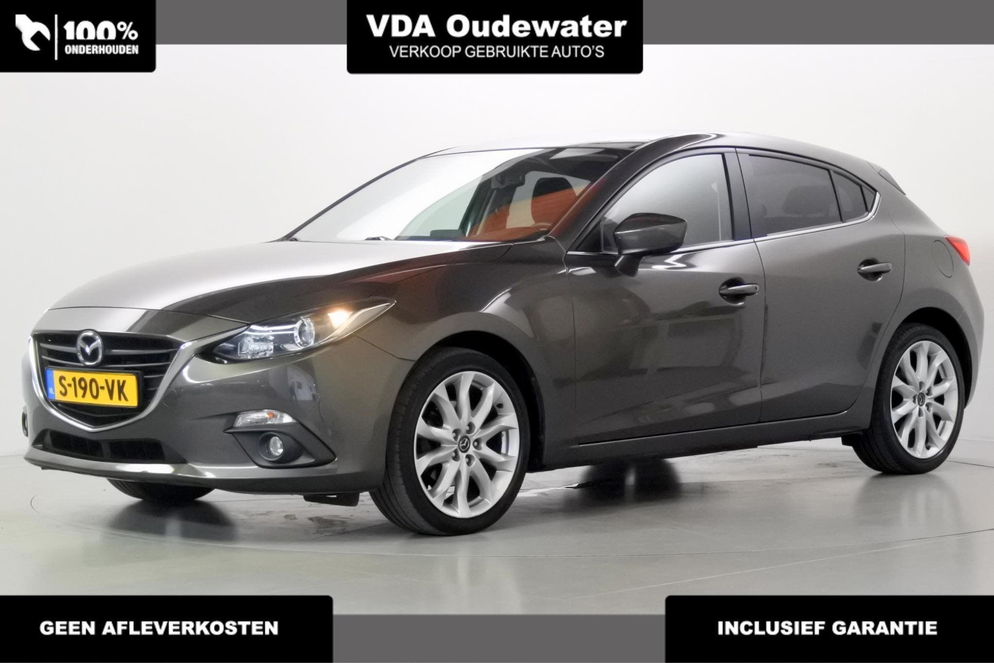 Mazda 3 2.0 120pk Automaat Exclusive-Line 18", Auto's, Mazda, Stof, Gebruikt, Zwart, 4 cilinders