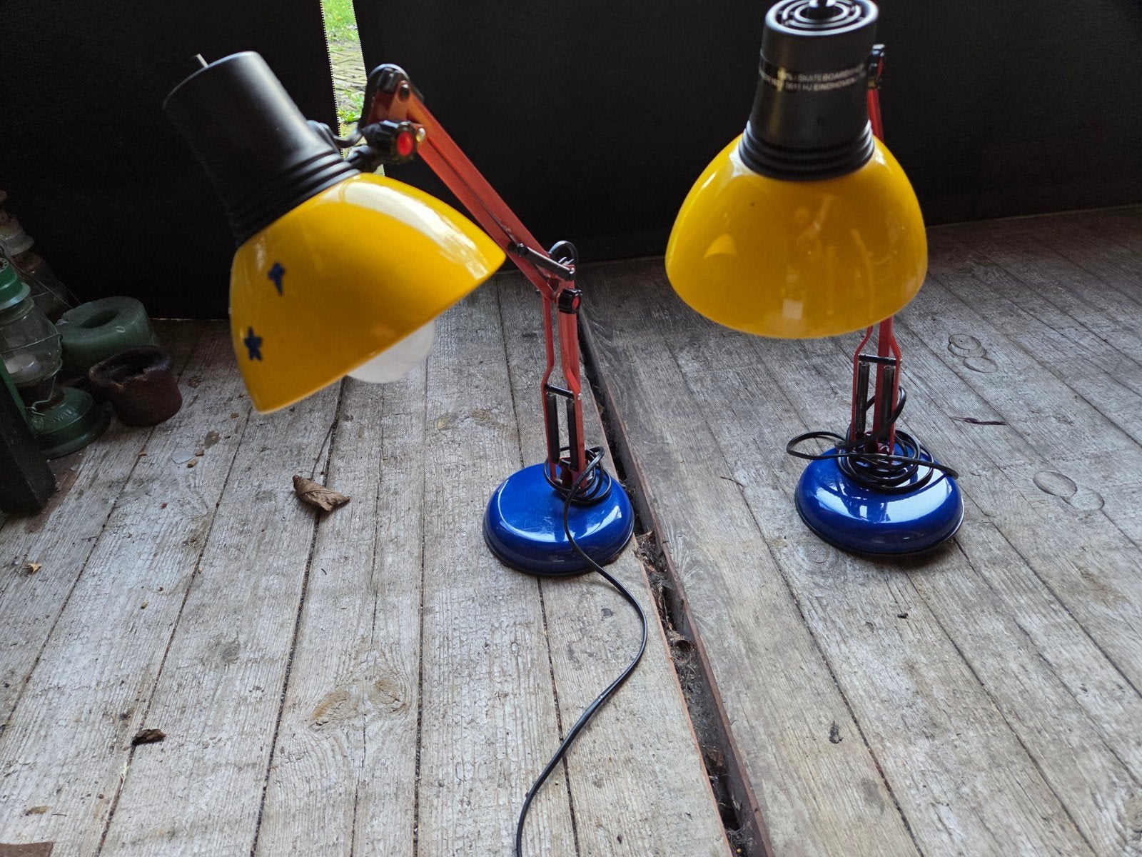 Set van 2 Vintage "Jumbolight" Bureaulampen – Memphis Design, Ophalen of Verzenden