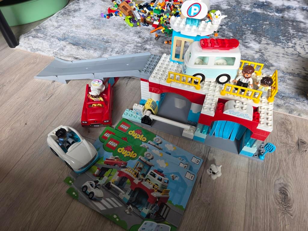 10948 Lego Duplo parkeergarage en autowasstraat, Ophalen of Verzenden, Duplo