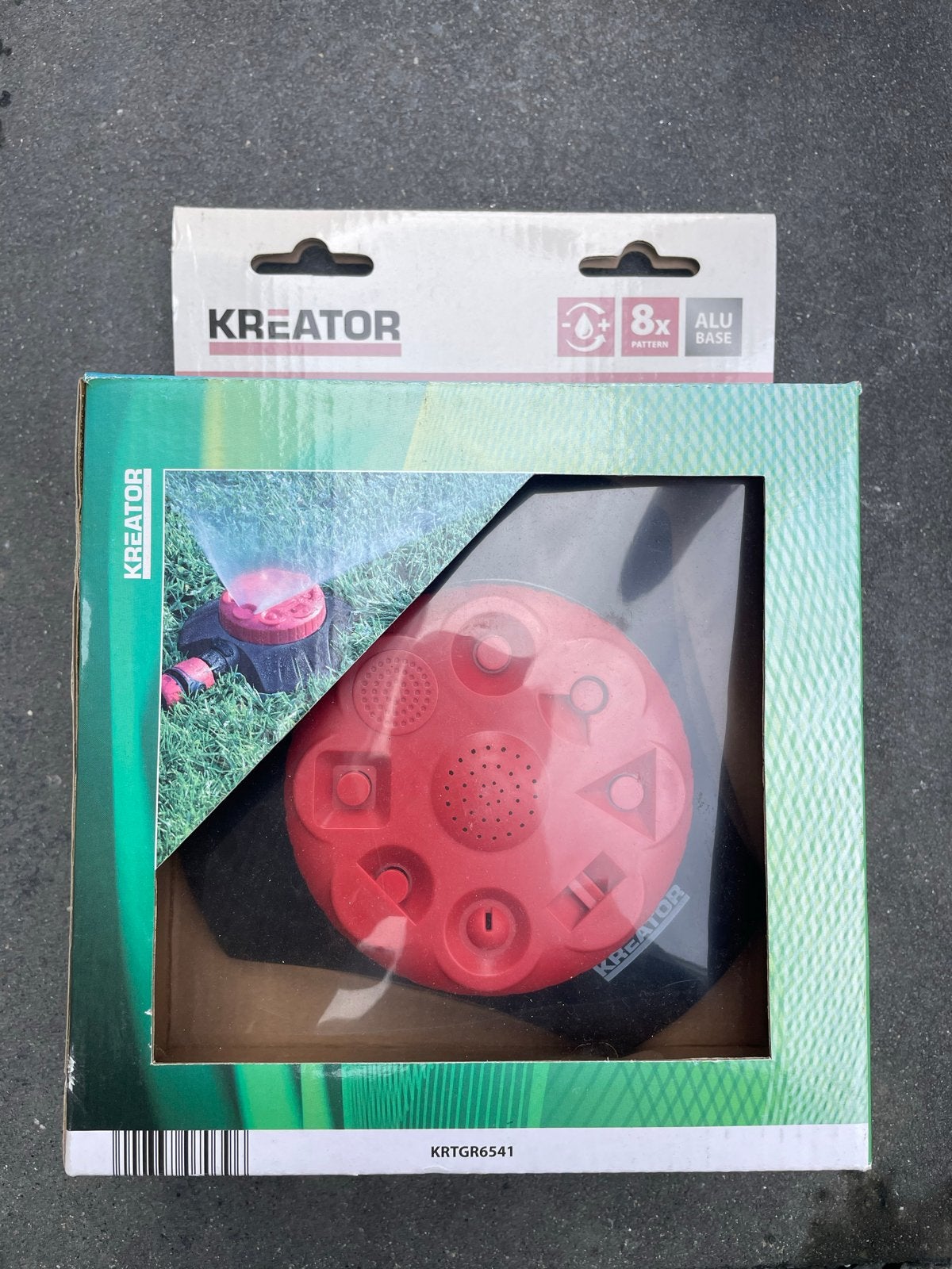 Kreator Multisproeier met 8 patronen en aluminium basis, Tuin en Terras, Tuinsproeiers, Ophalen of Verzenden, Nieuw, Multisproeier