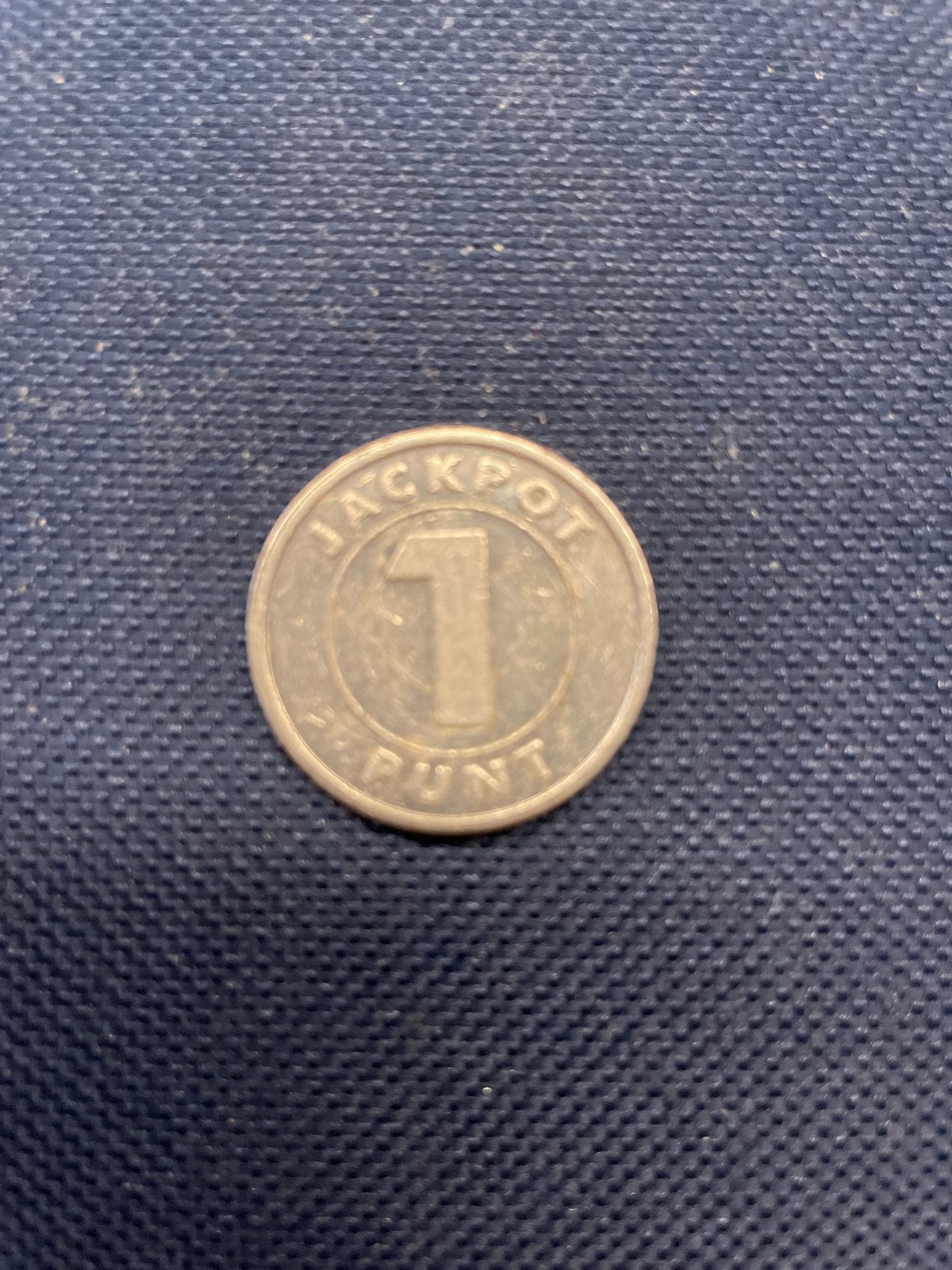 Jackpot 1 Punt Munt - Arcade Token, Ophalen of Verzenden, Overige materialen, Buitenland