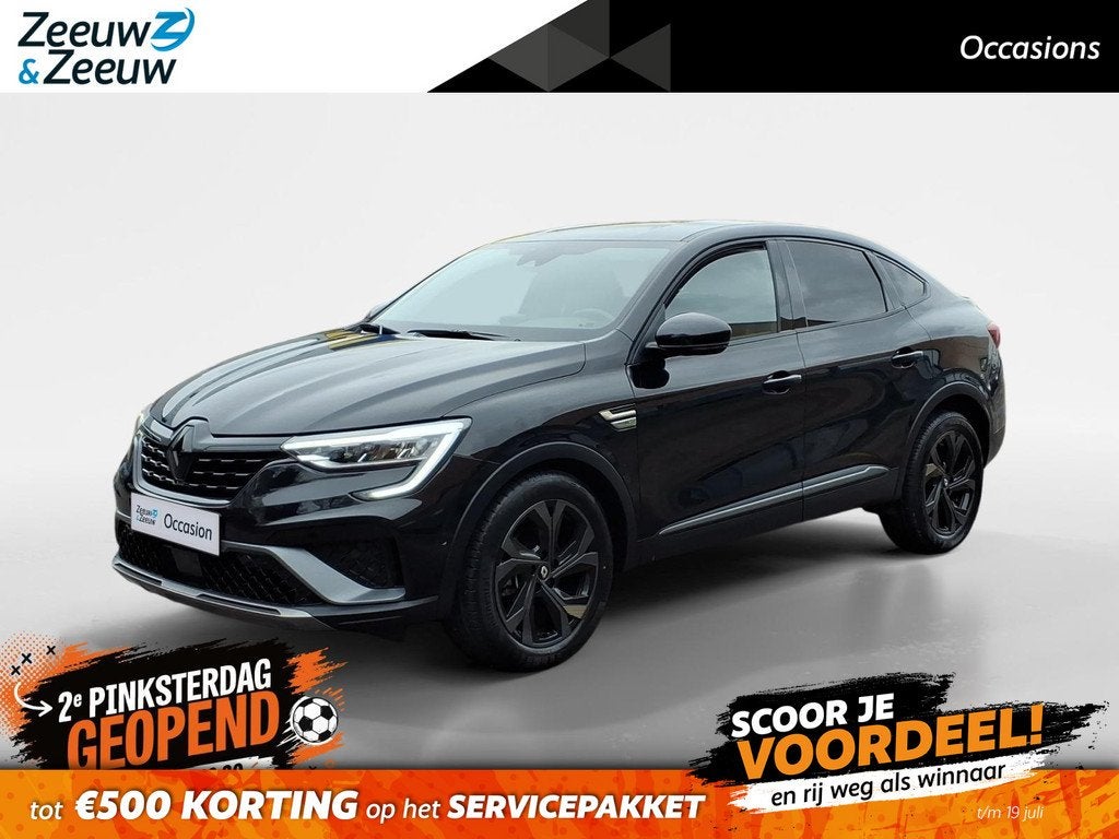 Renault Arkana 1.6 E-Tech Hybrid 145 Intens *Automaat*Navi+C, Gebruikt, Leder en Stof, Zwart, Bedrijf