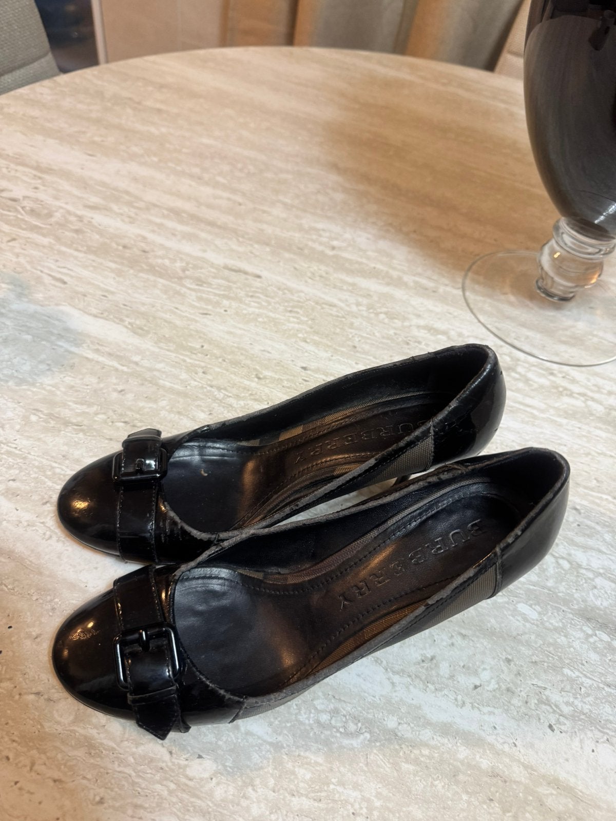 Burberry Pumps, Pumps, Zwart, Ophalen of Verzenden, Zo goed als nieuw