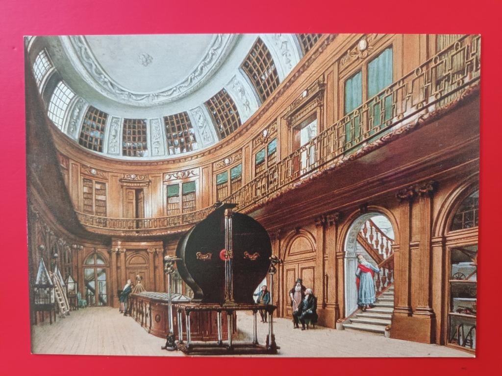 Ovale zaal Teylersmuseum, schilderij Wybrand Hendriks (ca 18, Ophalen of Verzenden, 1980 tot heden, Ongelopen