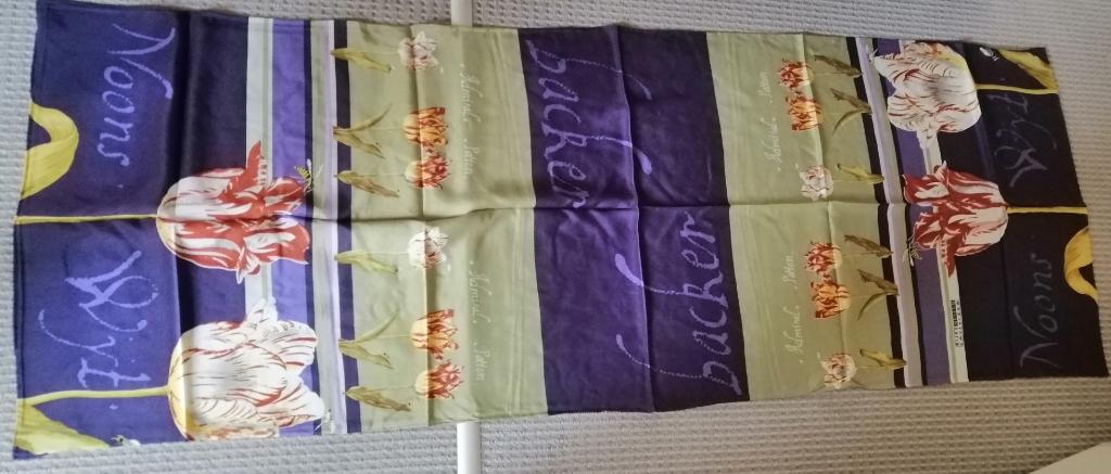 NIEUW Zijden sjaal shawls Tulpen Rijksmuseum Marten Oopjen, Kleding | Dames, Ophalen of Verzenden, Nieuw, Maat 46/48 (XL) of groter