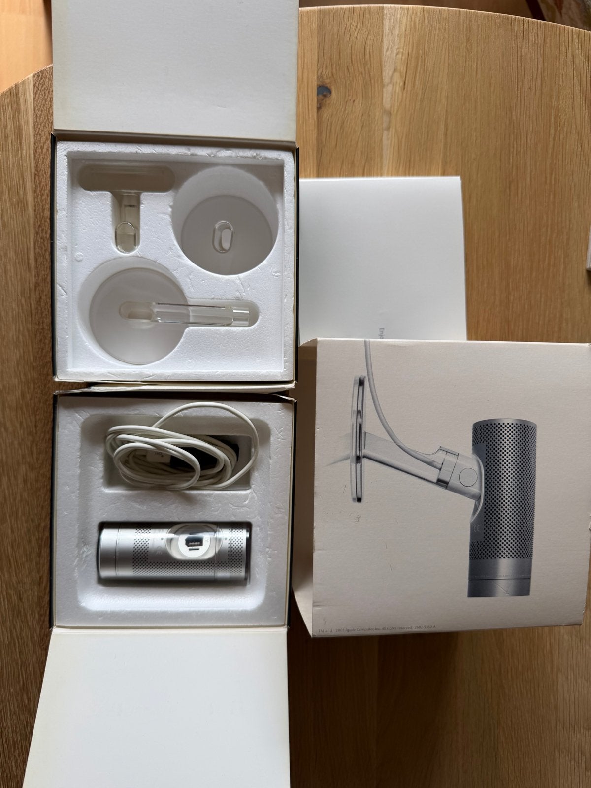 Apple iSight FireWire Camera (2003) Compleet in Doos, Computers en Software, Gebruikt, MacOS, Ophalen of Verzenden, Microfoon