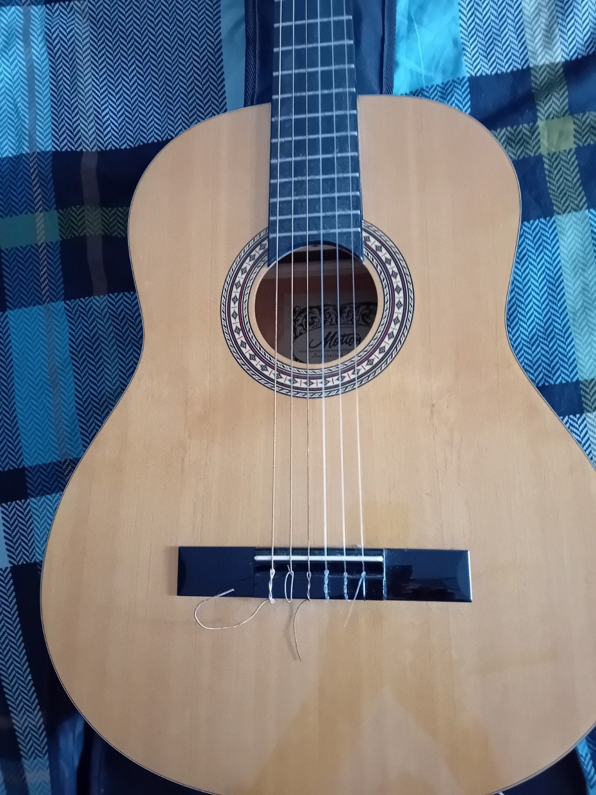 Akoestische gitaar Motion TC-901 USA met hoes en tuner, Ophalen of Verzenden, Zo goed als nieuw, Klassieke of Spaanse gitaar
