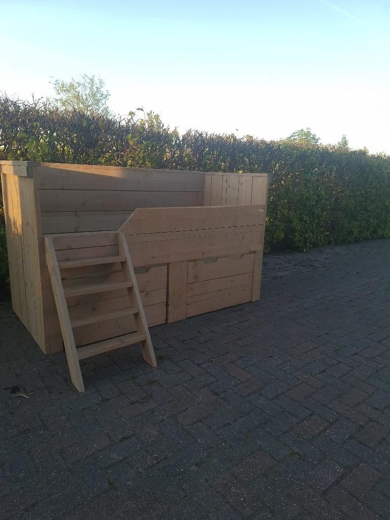 hoogslaper steigerhout, Ophalen, Gebruikt, Hoogslaper