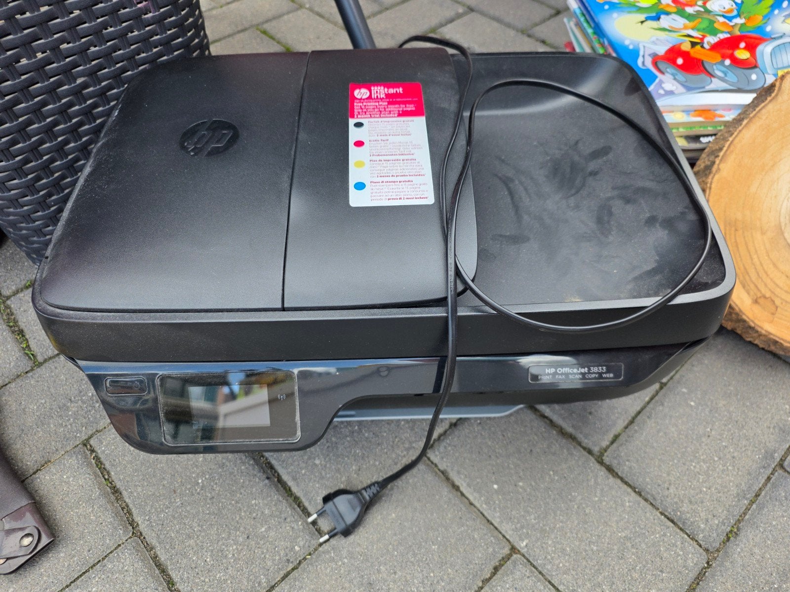 GRATIS HP OfficeJet 3833 All-in-One Printer, Computers en Software, Printers, Kleur printen, Gebruikt, Inkjetprinter, All-in-one