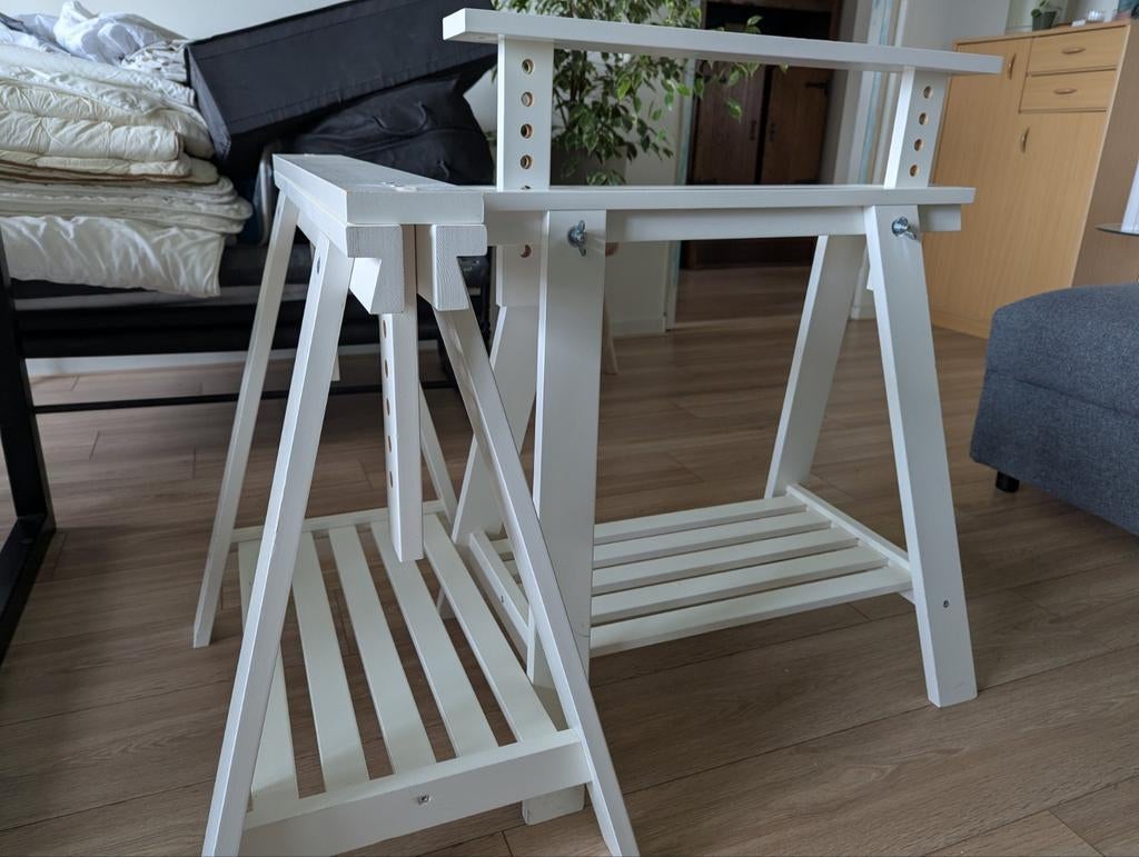 2 FINNVARD schragen IKEA, Ophalen, Gebruikt, Overige houtsoorten