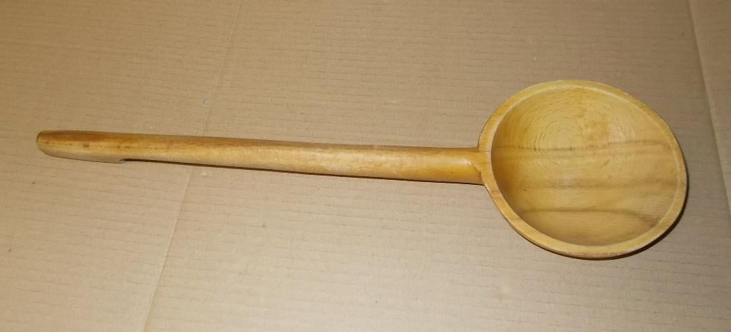 Grote antieke houten (karn - stroop biest) lepel, Antiek en Kunst, Ophalen