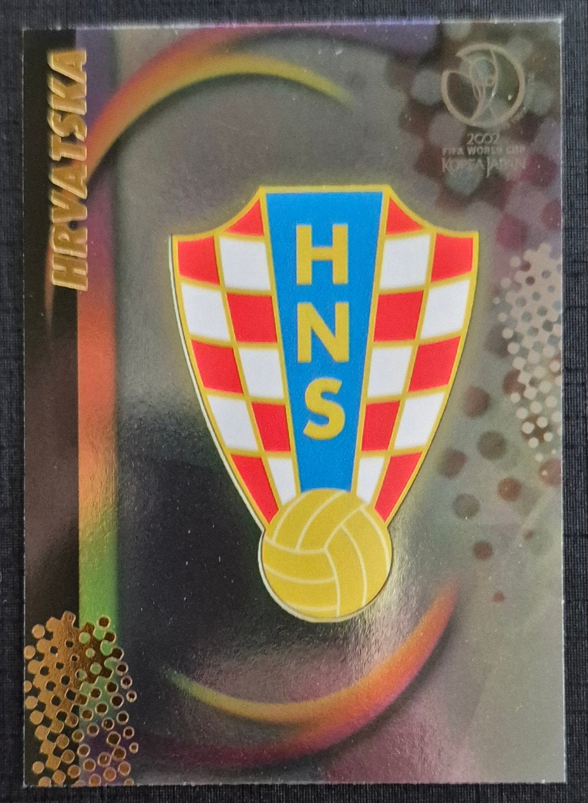 Panini embleem Kroatische voetbalbond WK 2002, Verzamelen, Ophalen of Verzenden, Zo goed als nieuw, Buitenlandse clubs, Poster, Plaatje of Sticker
