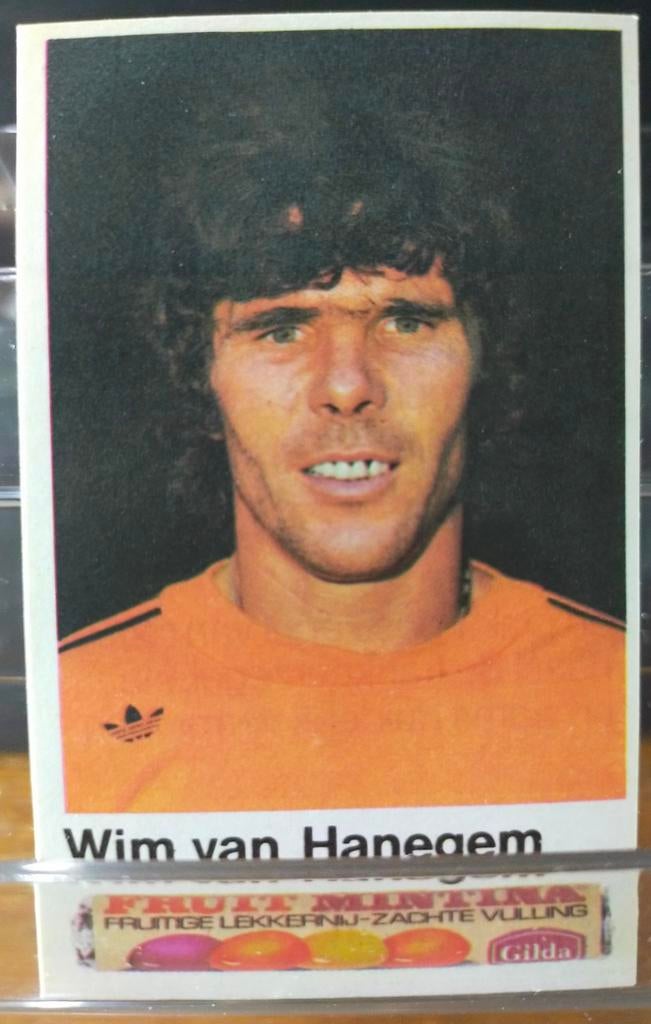 Wim van Hanegem Voetbalplaatje WK 1978 Gilda, Verzamelen, Ophalen of Verzenden, Gebruikt, Overige binnenlandse clubs, Poster, Plaatje of Sticker