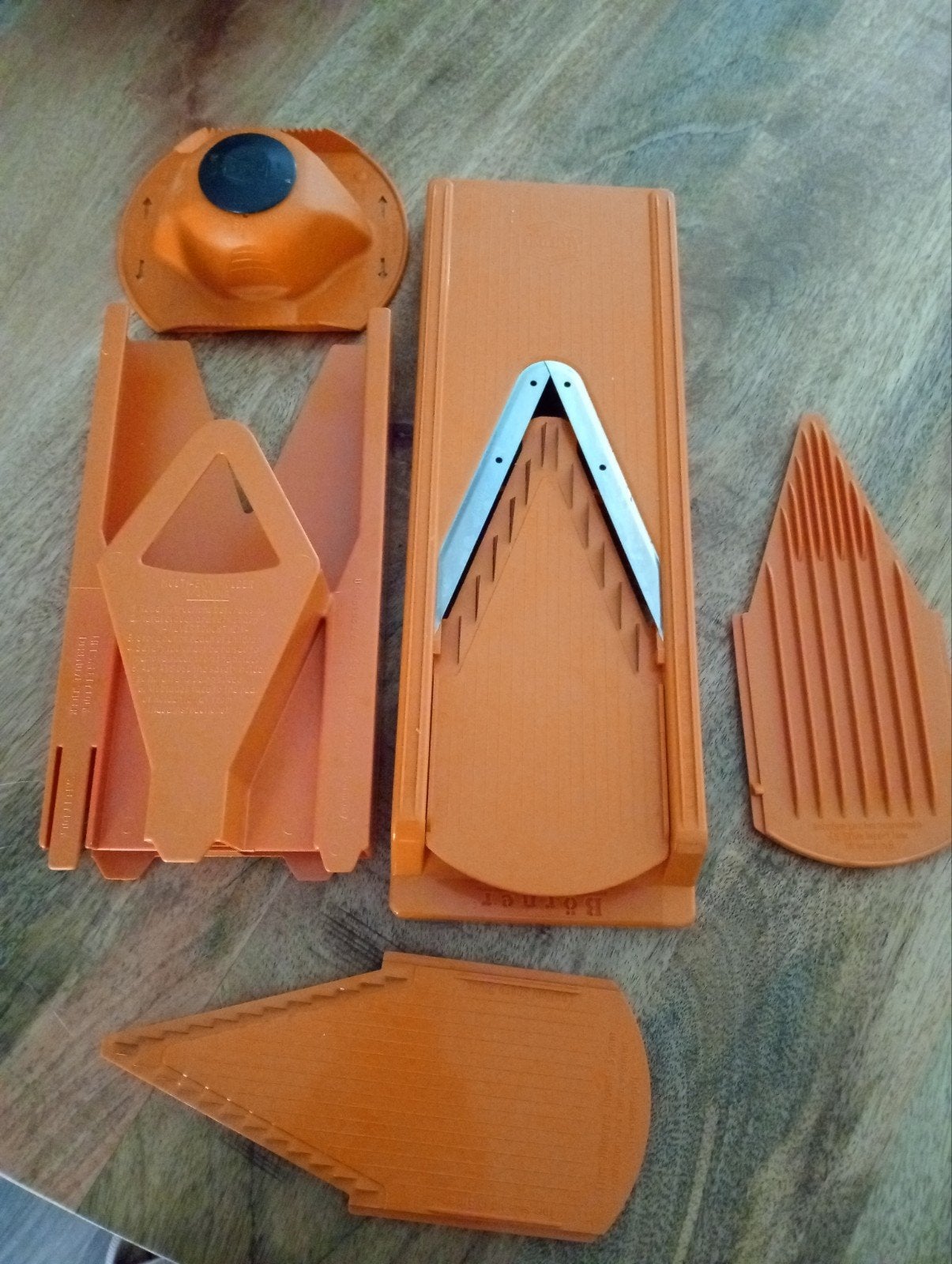 V-schaaf Borner met diverse opzetstukken, Kunststof, Ophalen of Verzenden, Overige merken, Oranje